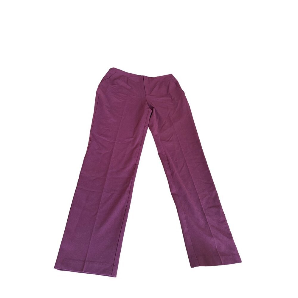 Open Edit Womens Maroon Trousers M Casual Pants Office Professional Wear Size M